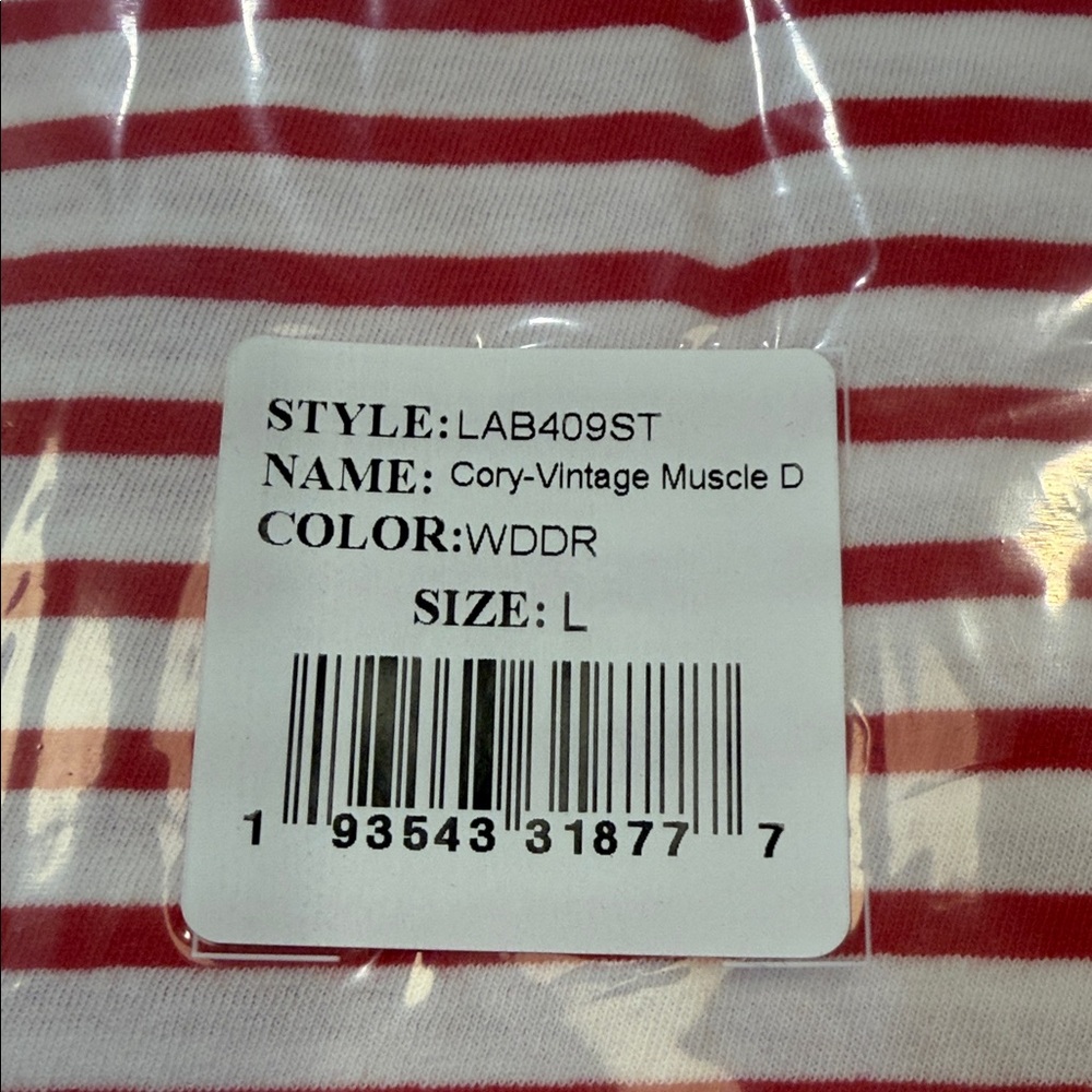 Frank & Eileen NEW CORY Vintage Muscle Tee Dress Red French Stripe Size Large - Picture 3 of 5